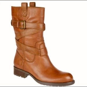 Leather booties- women's